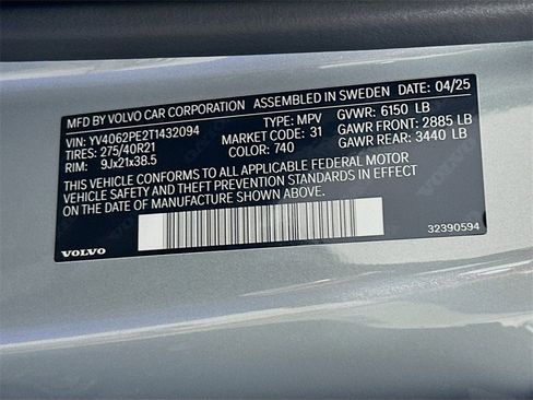 Used 2026 Volvo XC90 B6 Plus w/ Protection Package Premier image 27