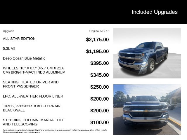 Used 2017 Chevrolet Silverado 1500 LT w/ All Star Edition AWD/4WD image 8