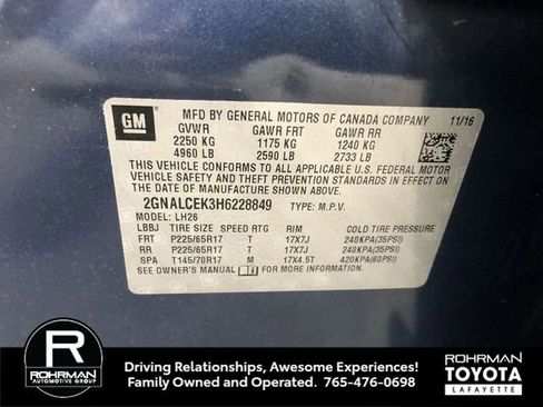 Used 2017 Chevrolet Equinox LT w/ Convenience Package image 32