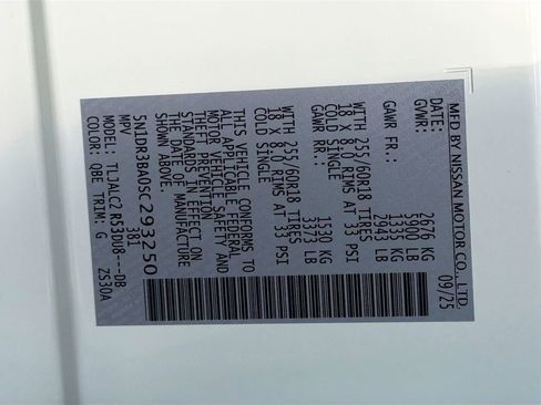 New 2025 Nissan Pathfinder SV w/ Cargo Package image 36