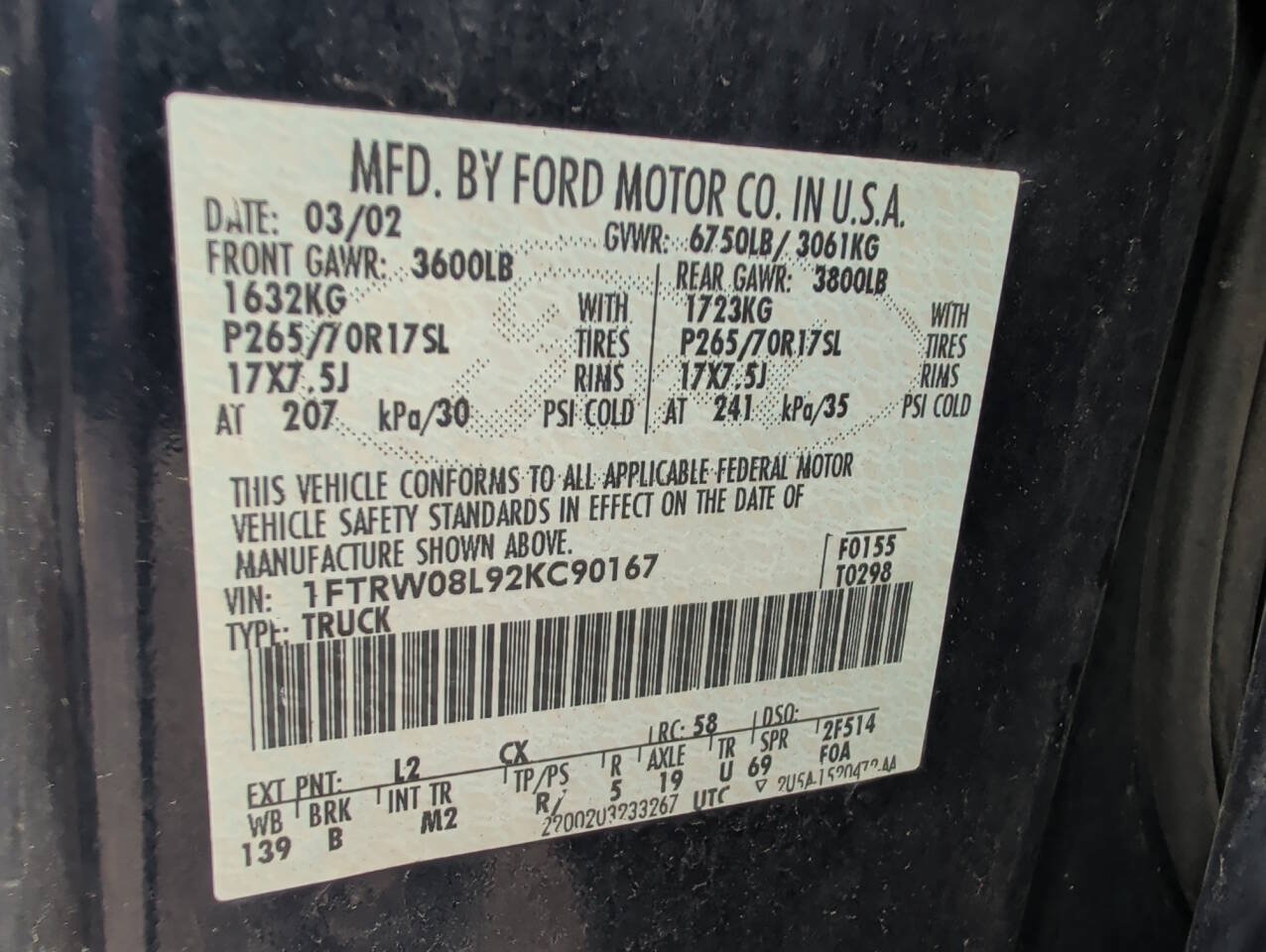 Used 2002 Ford F150 XLT AWD/4WD image 43