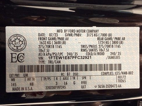 Used 2023 Ford F150 Tremor w/ Equipment Group 402A High image 34