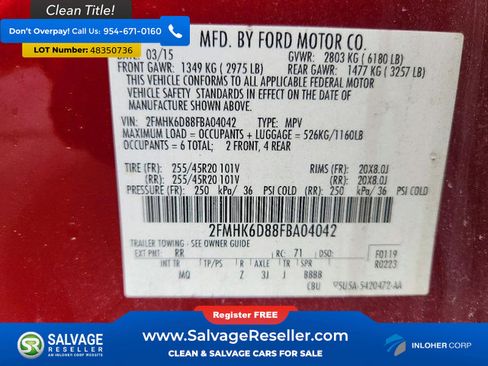 Used 2015 Ford Flex Limited w/ Equipment Group 301A image 17