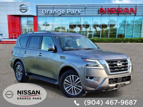 Used 2021 Nissan Armada SL w/ Captain's Chairs Package AWD/4WD image 1