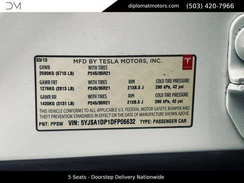 Used 2013 Tesla Model S Performance RWD image 44