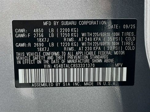 New 2025 Subaru Outback Onyx Edition image 30