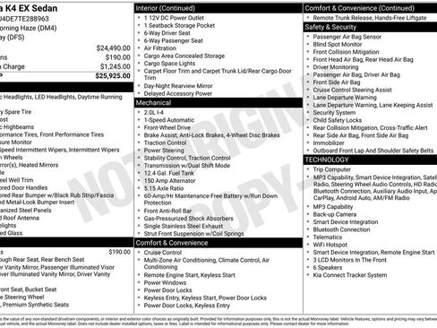 New 2026 Kia K4 EX image 2