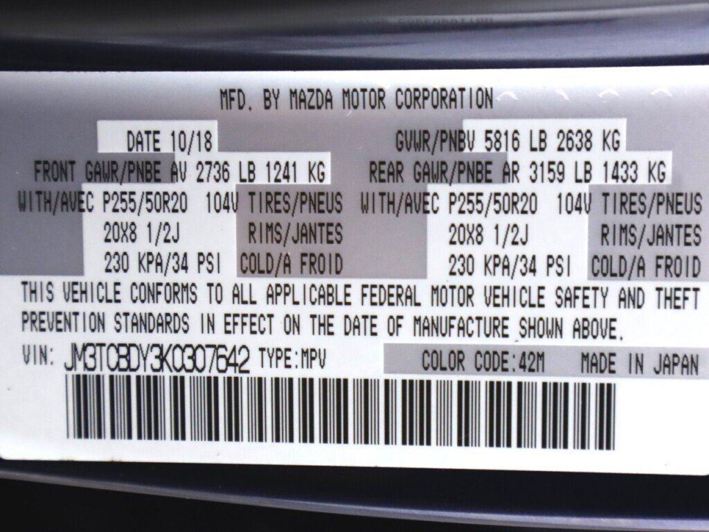 Used 2019 MAZDA CX-9 Grand Touring AWD/4WD image 47
