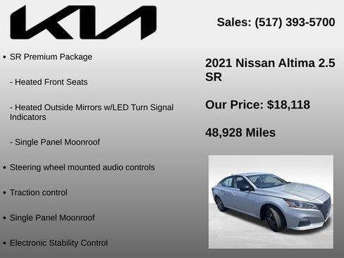 Used 2021 Nissan Altima 2.5 SR w/ SR Premium Package AWD/4WD image 5