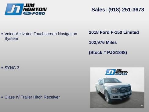Used 2018 Ford F150 Limited w/ Trailer Tow Package AWD/4WD image 14