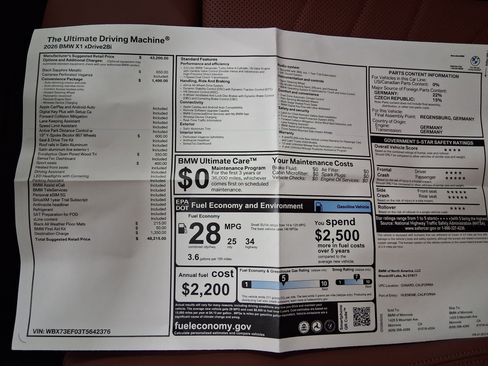 New 2026 BMW X1 xDrive28i w/ Convenience Package AWD/4WD image 32