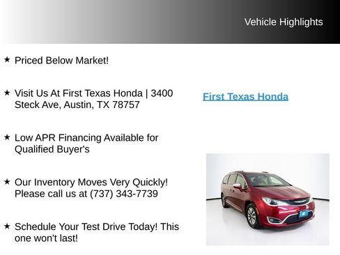 Used 2020 Chrysler Pacifica Limited FWD image 9