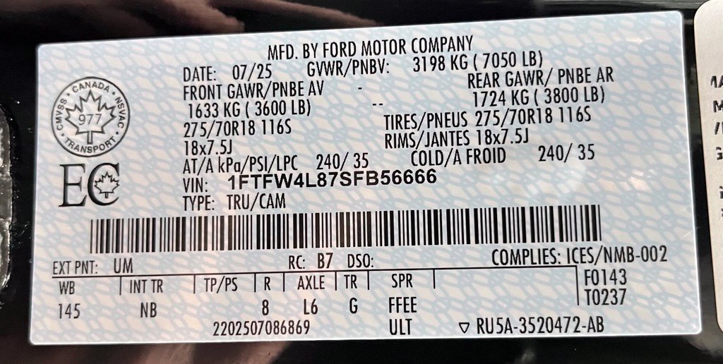 Used 2025 Ford F150 Tremor w/ Equipment Group 402A High AWD/4WD image 61