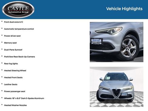 Used 2021 Alfa Romeo Stelvio Sprint w/ Sun & Sound Package AWD/4WD image 8