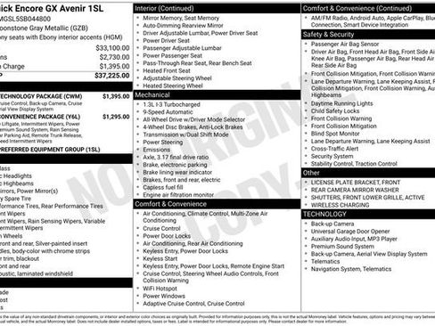 Used 2025 Buick Encore GX Avenir w/ Avenir Technology Package image 16