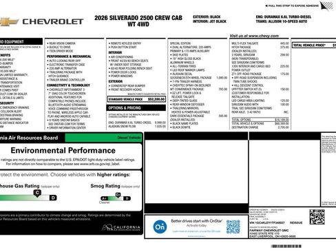 New 2026 Chevrolet Silverado 2500 W/T AWD/4WD image 4