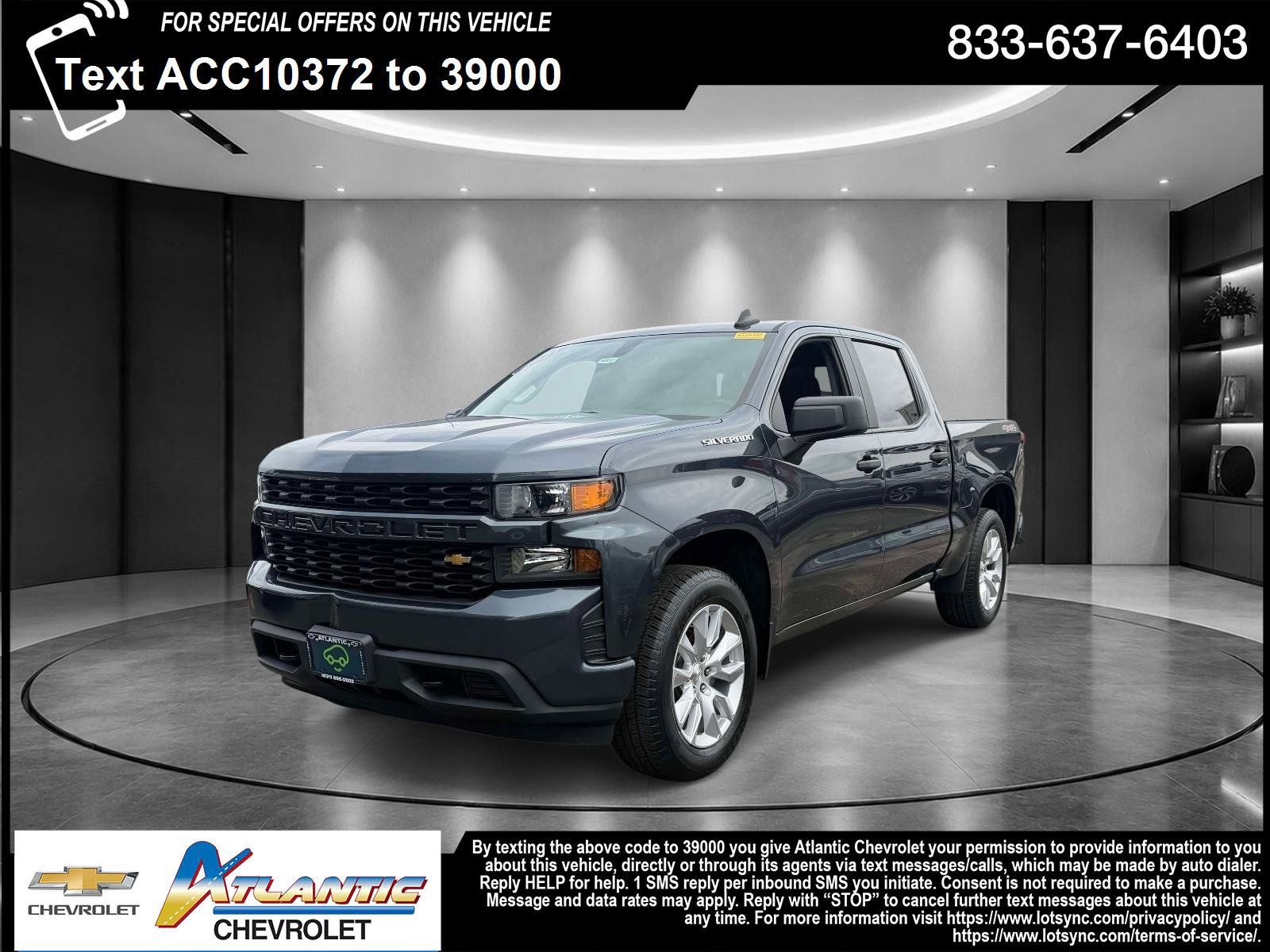 Used 2021 Chevrolet Silverado 1500 Custom w/ LPO, Dark Essentials Package AWD/4WD image 1
