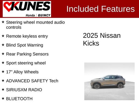 Used 2025 Nissan Kicks SV AWD/4WD image 2