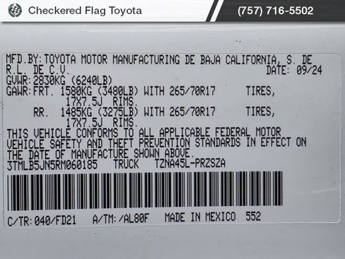 Used 2024 Toyota Tacoma TRD Off-Road image 48