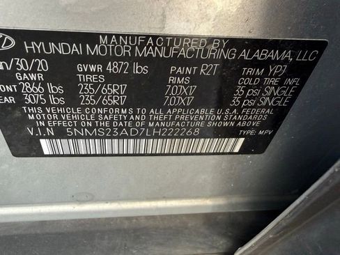 Used 2020 Hyundai Santa Fe SE image 5