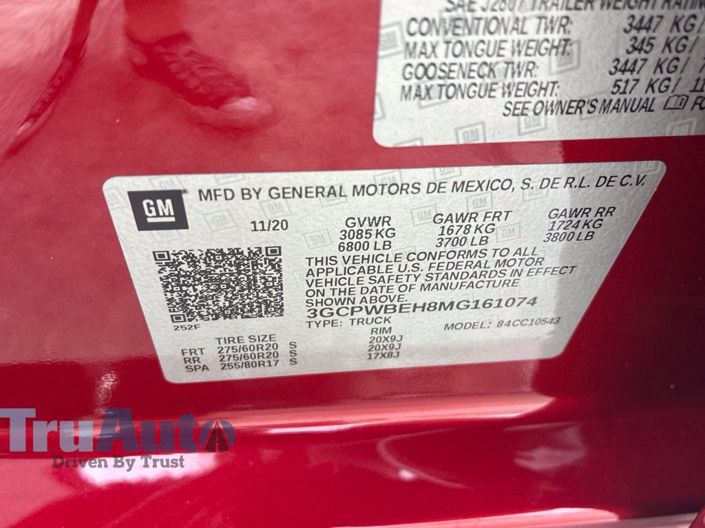 Used 2021 Chevrolet Silverado 1500 Custom RWD image 23