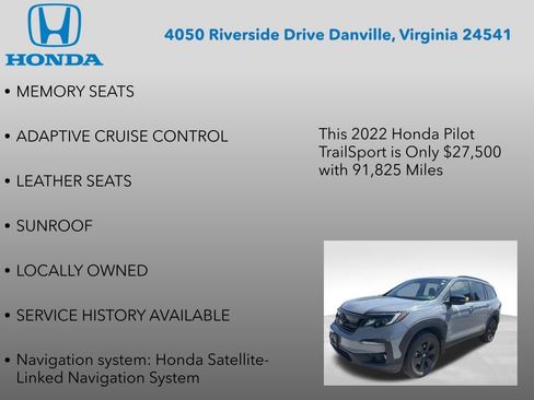 Used 2022 Honda Pilot TrailSport image 12