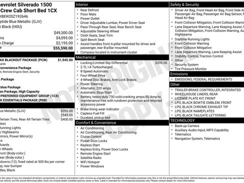 New 2025 Chevrolet Silverado 1500 Custom w/ Turbomax Blackout Package image 4