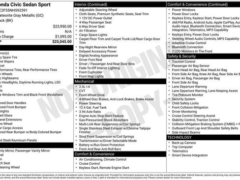 Used 2022 Honda Civic Sport image 21