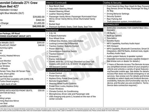 Used 2022 Chevrolet Colorado Z71 AWD/4WD image 9