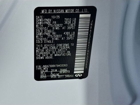 New 2026 INFINITI QX80 SPORT w/ Sport Exterior Package image 44