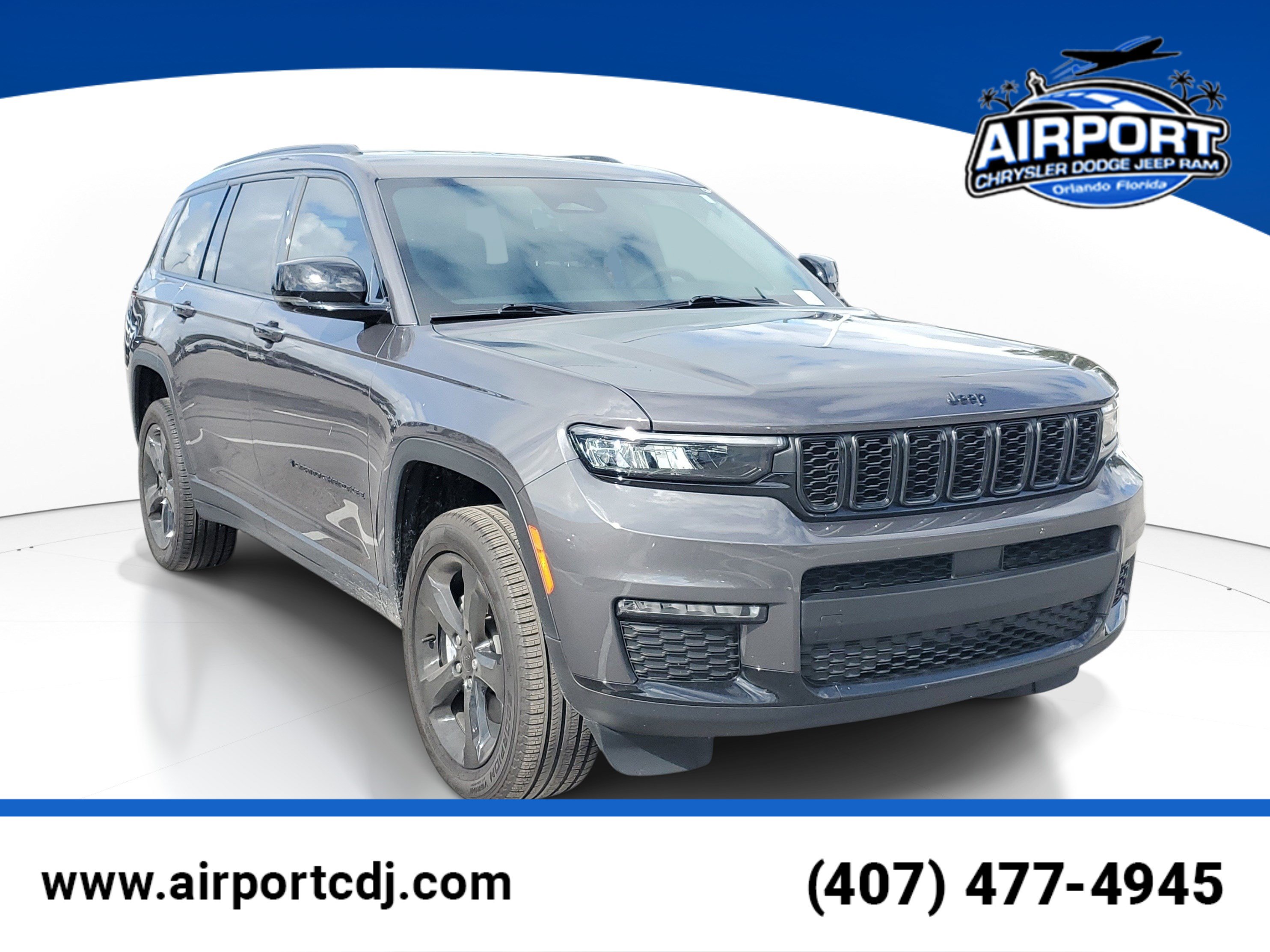 Used 2025 Jeep Grand Cherokee L Limited w/ Black Appearance Package RWD image 1
