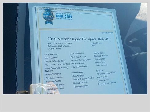 Used 2019 Nissan Rogue SV w/ Premium Package image 19