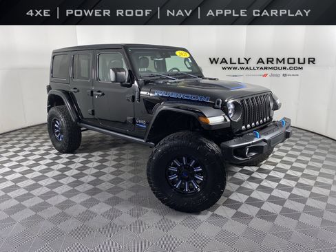 Used 2021 Jeep Wrangler Unlimited Rubicon 4xe w/ Steel Bumper Group image 1