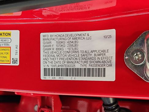 New 2026 Honda Civic Sport Touring image 17