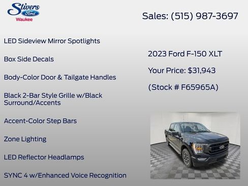 Used 2023 Ford F150 XLT w/ Equipment Group 302A High AWD/4WD image 27