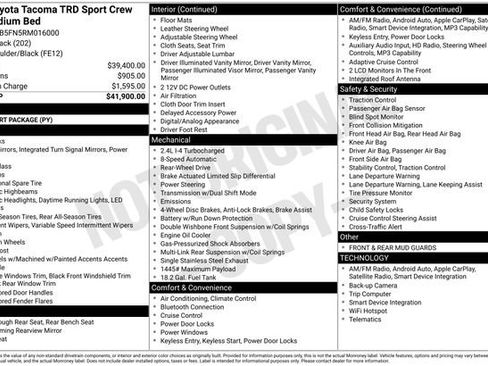 Used 2024 Toyota Tacoma TRD Sport image 31