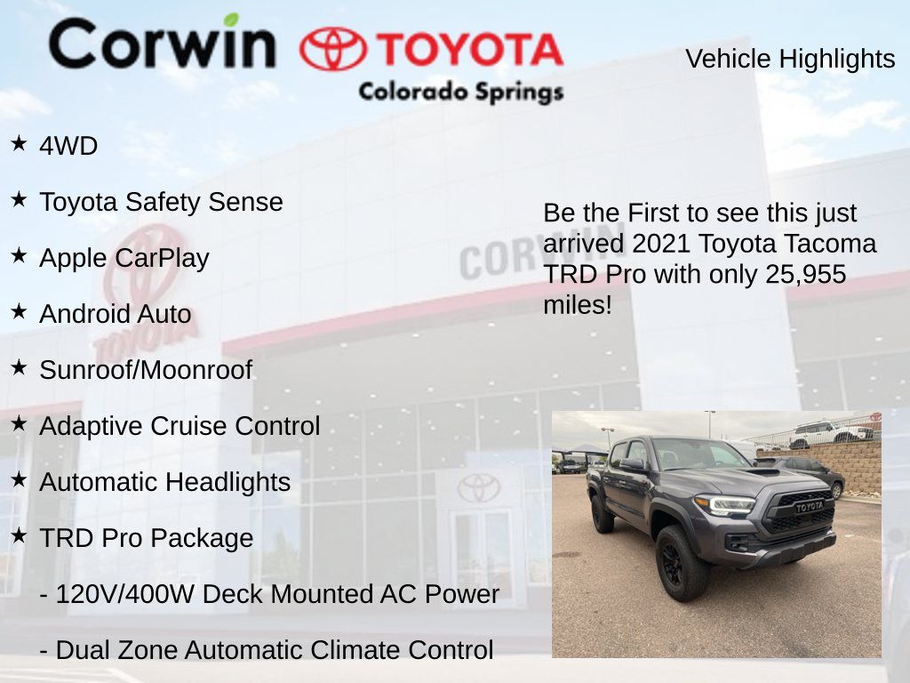 Used 2021 Toyota Tacoma TRD Pro AWD/4WD image 4