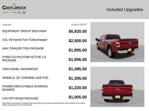 Used 2021 Ford F150 Lariat w/ Equipment Group 502A High AWD/4WD image 4