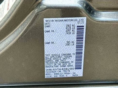 New 2025 Nissan Altima 2.5 SR image 20