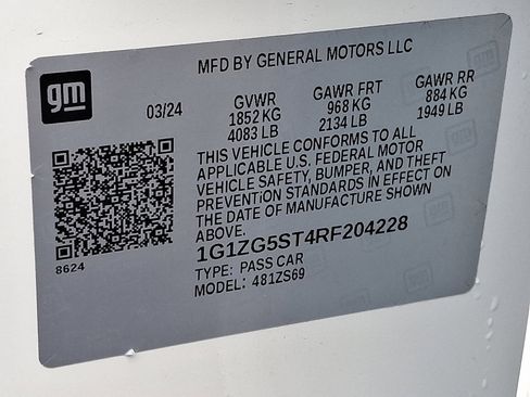 Used 2024 Chevrolet Malibu RS w/ LPO, Floor Liner Package image 26