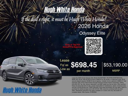 New 2026 Honda Odyssey Elite