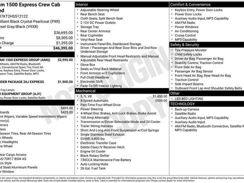 Used 2017 RAM 1500 Express w/ Black Ram 1500 Express Group image 11