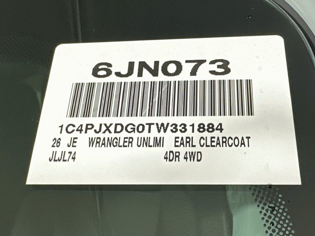 New 2026 Jeep Wrangler Unlimited Sport AWD/4WD image 16