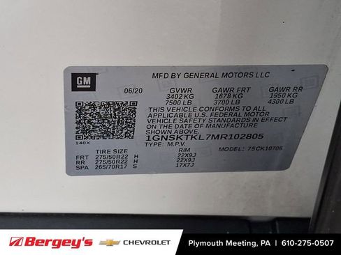 Used 2021 Chevrolet Tahoe High Country w/ Premium Package image 30