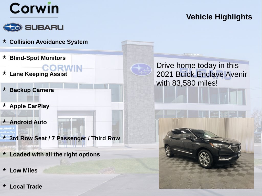 Used 2021 Buick Enclave Avenir w/ Avenir Technology Package AWD/4WD image 6