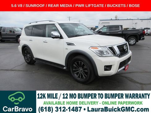 Used 2018 Nissan Armada Platinum w/ Captain Seat Package AWD/4WD image 1