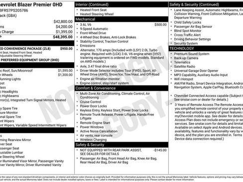 Used 2023 Chevrolet Blazer Premier w/ Enhanced Convenience Package FWD image 35