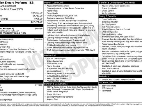 Used 2019 Buick Encore Preferred w/ Safety Package image 15