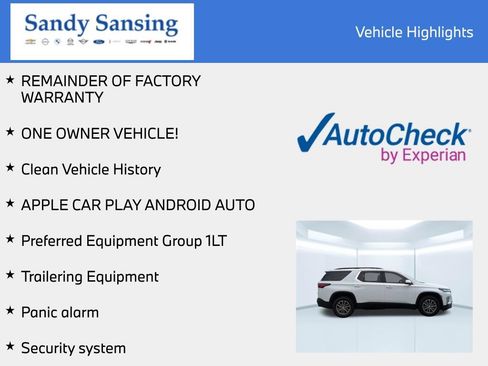 Used 2023 Chevrolet Traverse LT w/ LPO, Cargo Package FWD image 8