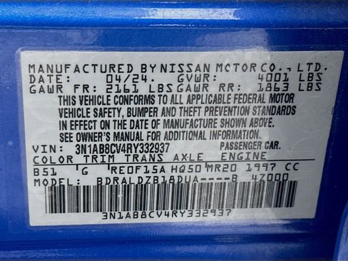 Used 2024 Nissan Sentra SV FWD image 12